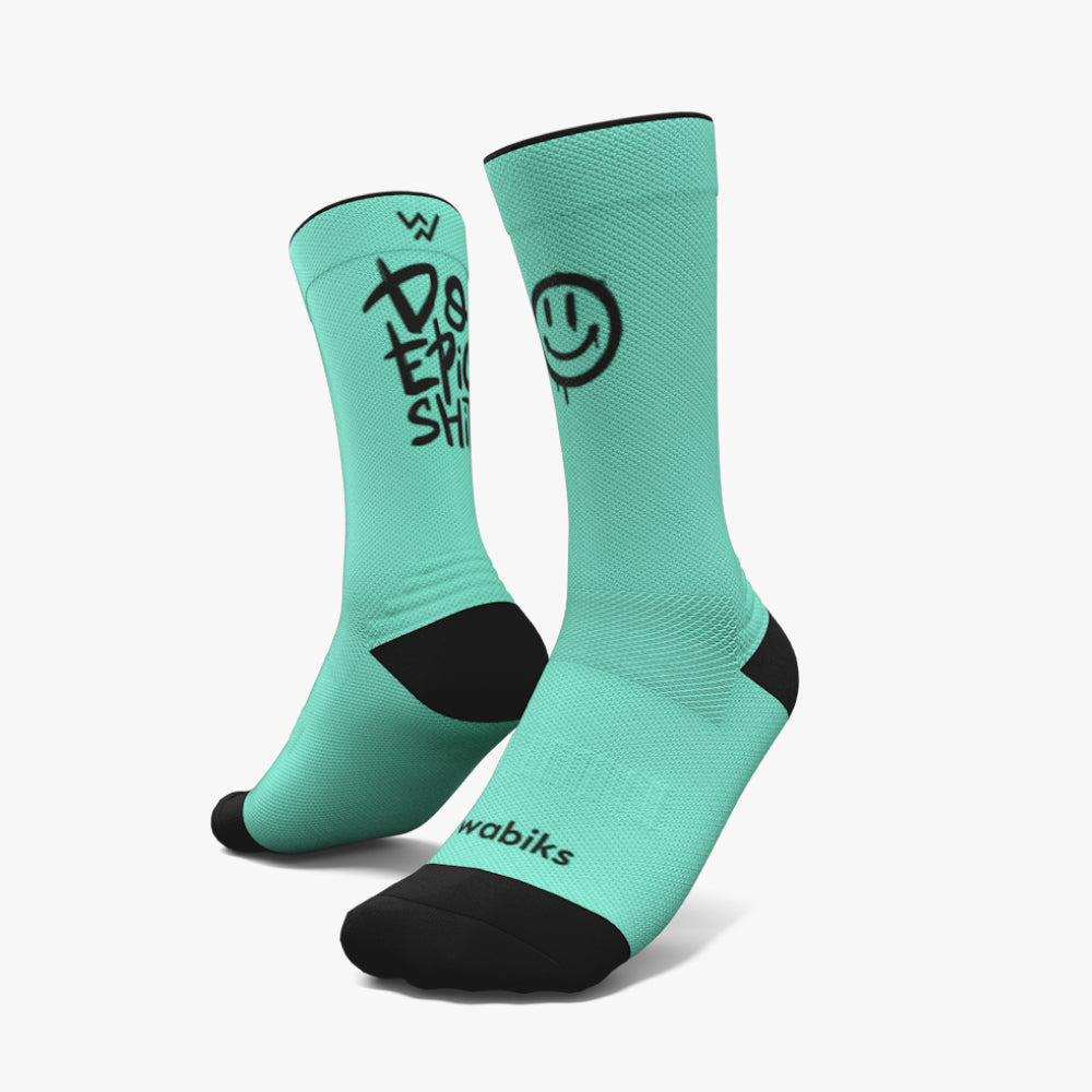DO EPIC SHIT Sports Socks With Message – Wabiks